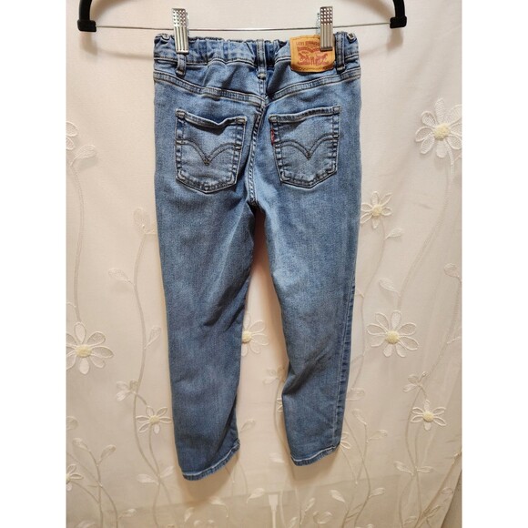 Levis Jeans Girls 8 Blue Jeans Adjustable Denim Bootcut Classic Mid Rise Staple - Picture 7 of 16